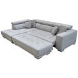 ECKSOFA  in Chenille Hellgrau  207/301 cm  - Chromfarben/Hellgrau, Design, Textil (207/301cm) - Xora