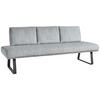 SITZBANK 224/92/78 cm  in Grau, Schwarz  - Schwarz/Grau, Design, Textil/Metall (224/92/78cm) - Dieter Knoll