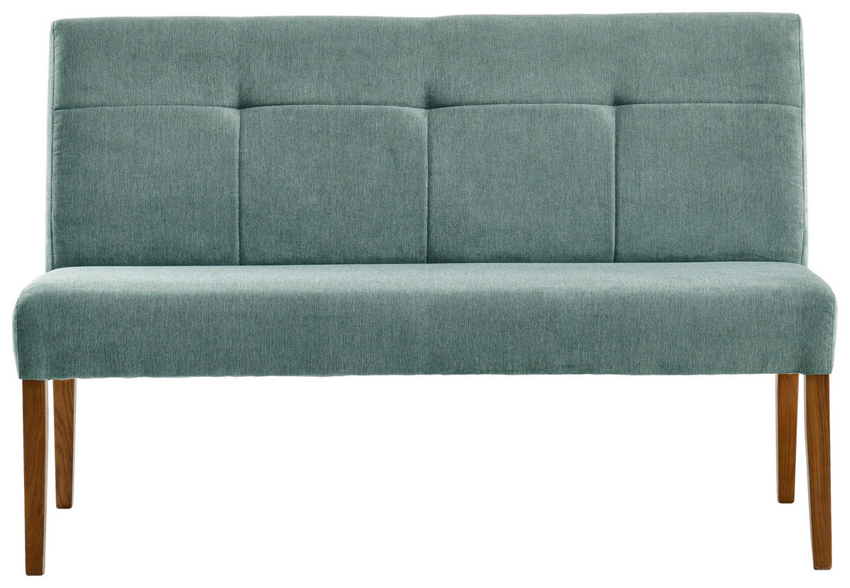 SITZBANK in Holz, Textil Eichefarben, Mintgrün  - Eichefarben/Mintgrün, KONVENTIONELL, Holz/Textil (137/92/66cm) - Cantus