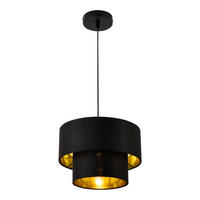 SVJETILJKA VISEĆA  30/149 cm      Lopar  - zlatne boje/crna, Trend, tekstil/plastika (30/149cm)