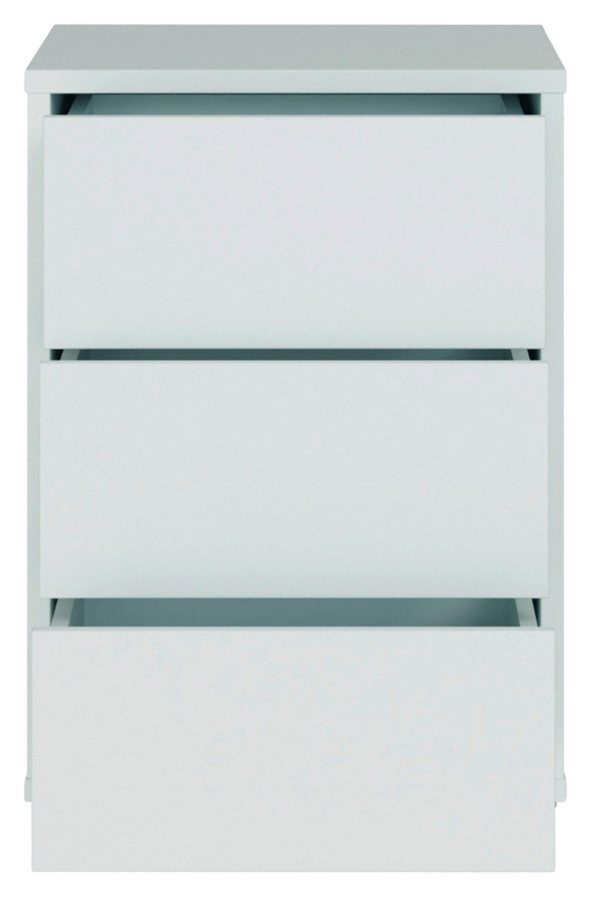 NACHTSCHRANK 50/69/42 cm  - Silberfarben/Hellgrau, Trend, Holzwerkstoff/Kunststoff (50/69/42cm) - Carryhome