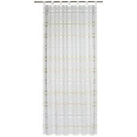 SCHLAUFENSCHAL  halbtransparent   140/255 cm 2 Stück  - Beige, Basics, Textil (140/255cm)