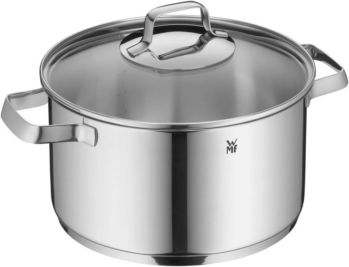 KOCHTOPFSET Belmonte 5-teilig  - Edelstahlfarben, Basics, Metall - WMF