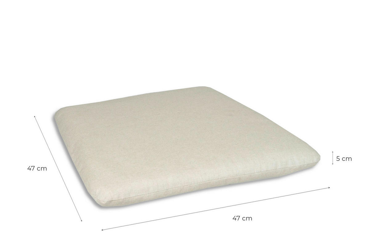 GARTENSITZKISSENSET in Naturfarben  - Naturfarben, Basics, Textil (47/5/48cm)