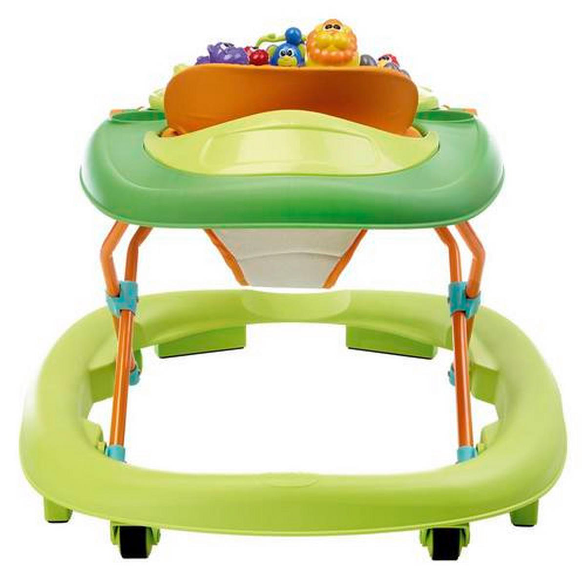 LAUFLERNWAGEN - Orange/Grün, Basics, Textil/Metall (47/45/81cm) - Chicco