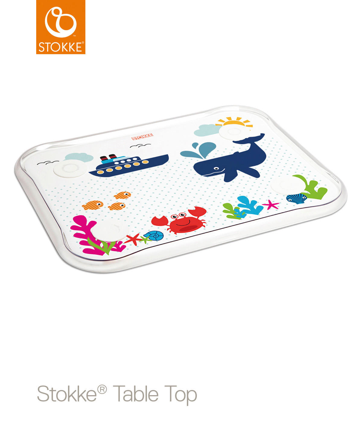 STONI PODMETAČ 50/40 cm   - providno/višebojna, Osnovno, plastika (50/40cm) - Stokke