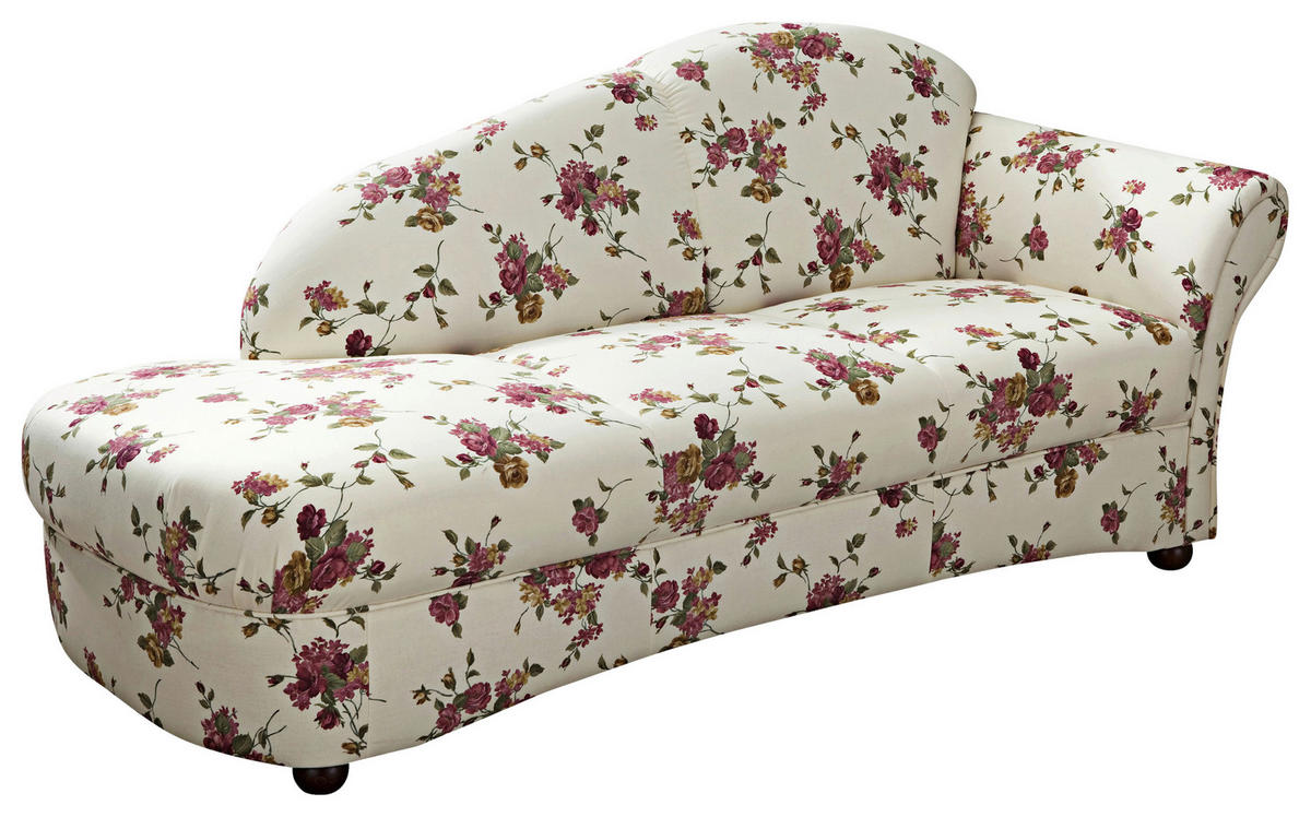 RÉCAMIERE Rot, Beige Flachgewebe  - Beige/Rot, Design, Holz/Textil (191/83/81cm) - Max Winzer