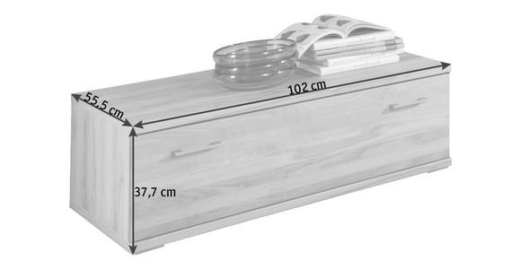 LOWBOARD 102/37,7/55,5 cm - Silberfarben/Buchefarben, KONVENTIONELL, Holz/Holzwerkstoff (102/37,7/55,5cm) - Cantus