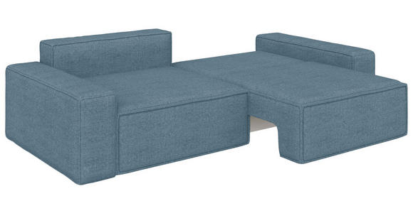 SCHLAFSOFA in Webstoff Petrol  - Petrol/Schwarz, KONVENTIONELL, Kunststoff/Textil (256/83/115cm) - Carryhome
