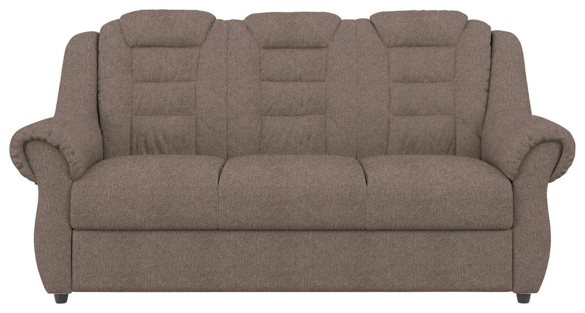 SITZGARNITUR Chenille Taupe  - Taupe/Schwarz, KONVENTIONELL, Kunststoff/Textil - Livetastic