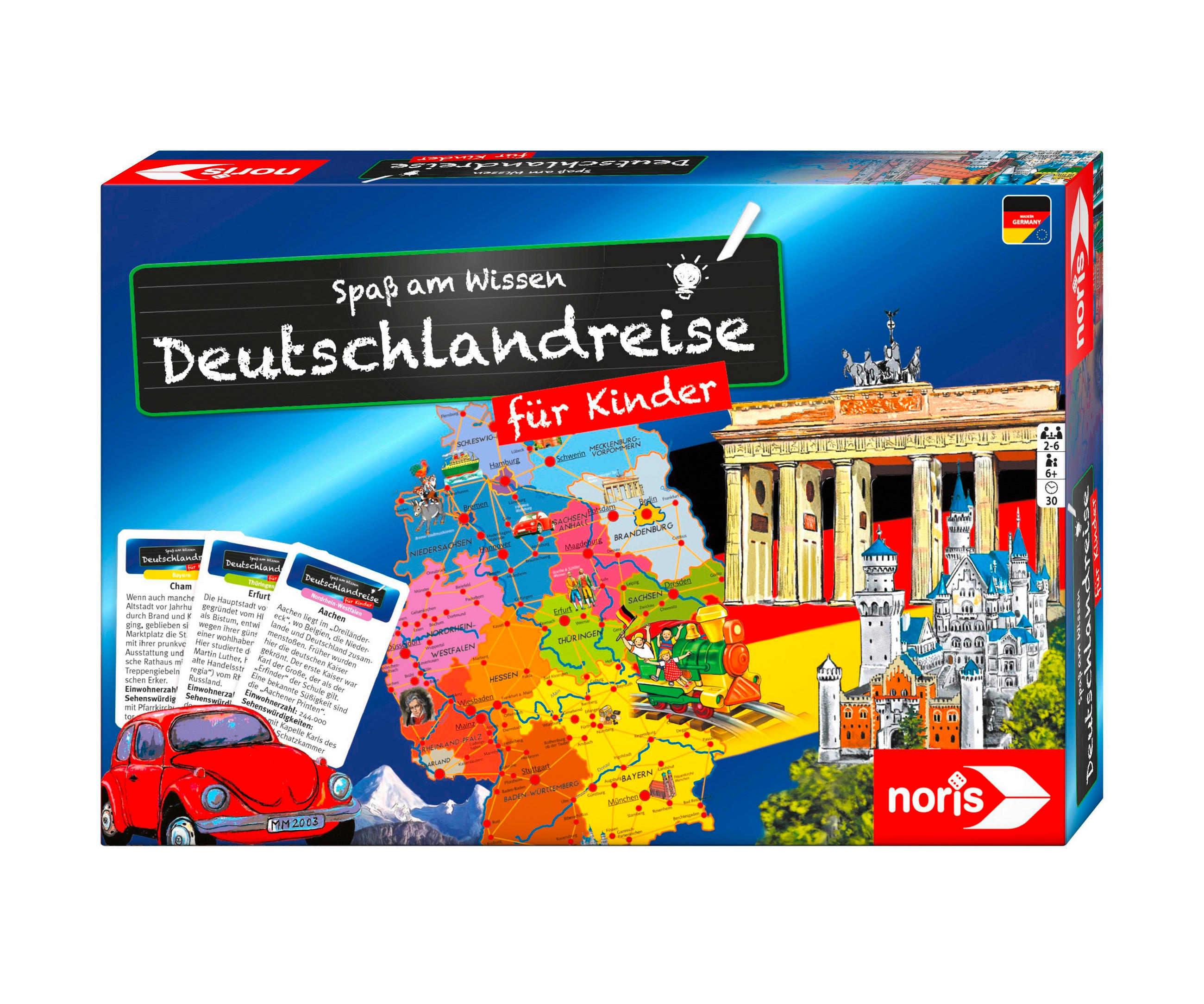 LERNSPIEL Deutschlandreise für Kinder  - Multicolor, Basics, Karton/Kunststoff (5,3/34,2/23,5cm) - Simba