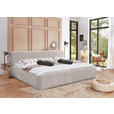 POLSTERBETT Bettkasten, Lattenroste Creme 180/200 cm  - Birkefarben/Buchefarben, Design, Holz/Textil (180/200cm) - Xora