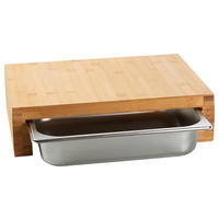 SCHNEIDEBRETT    37,5/27,5/9,5 cm  - Naturfarben, Basics, Holz/Metall (37,5/27,5/9,5cm)