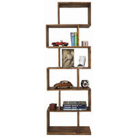 REGAL Sheesham massiv Sheeshamfarben  - Sheeshamfarben, Design, Holz (60/180/30cm) - Kare-Design