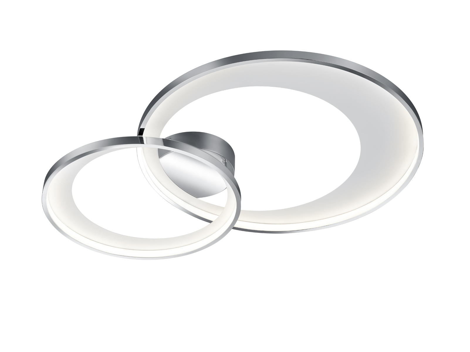 LED-DECKENLEUCHTE 59/8,5/43 cm   - Chromfarben, Design, Kunststoff/Metall (59/8,5/43cm)