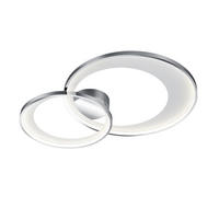 LED-DECKENLEUCHTE 59/8,5/43 cm   - Chromfarben, Design, Kunststoff/Metall (59/8,5/43cm)