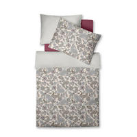 POVLEČENÍ, makosatén, krémová, bordeaux, pastelově modrá, 140/200 cm  - bordeaux/krémová, Lifestyle, textil (140/200cm) - Fleuresse