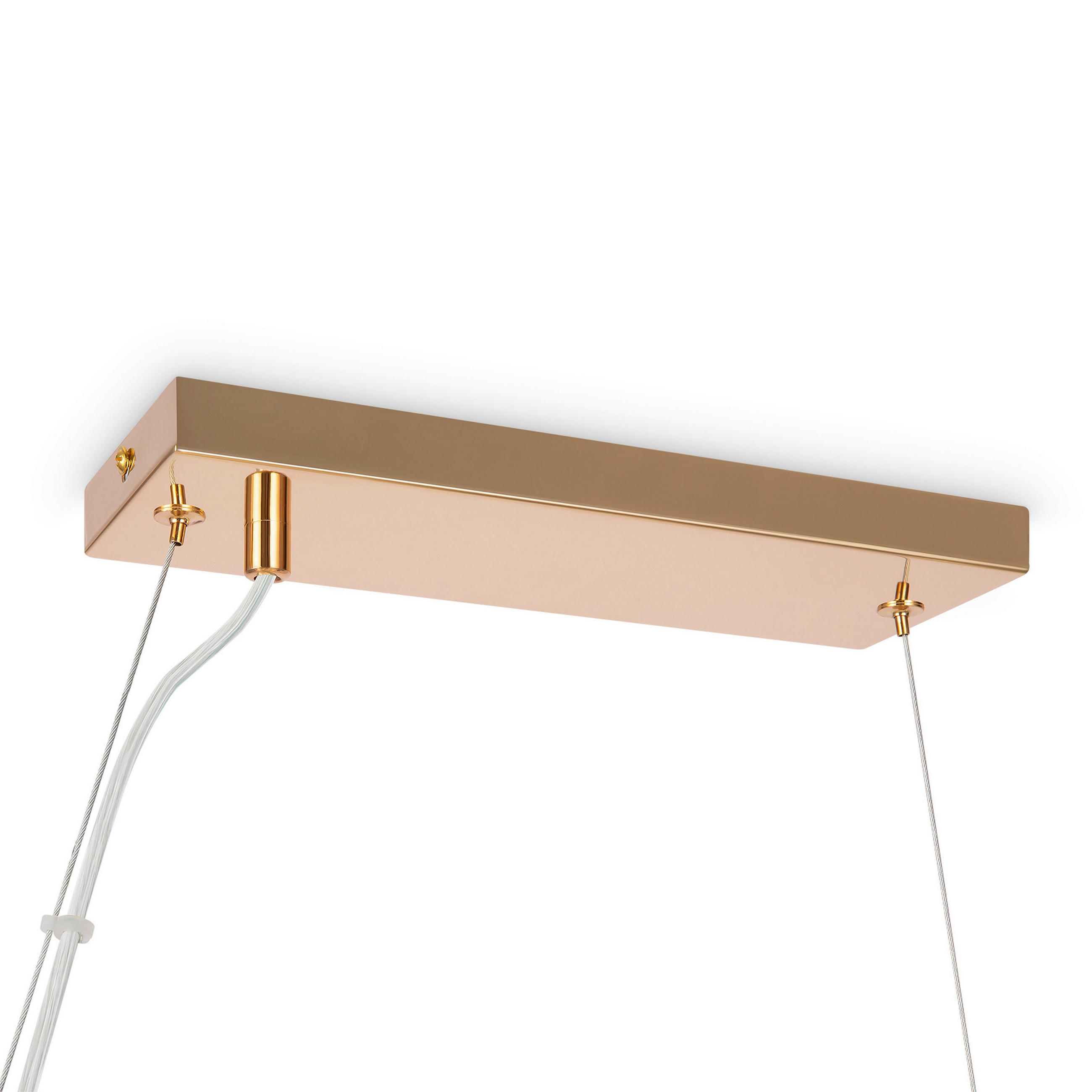 PENDELLEUCHTE 23,8/22,8/123,5 cm  - Goldfarben, Trend, Glas/Metall (23,8/22,8/123,5cm) - MAYTONI
