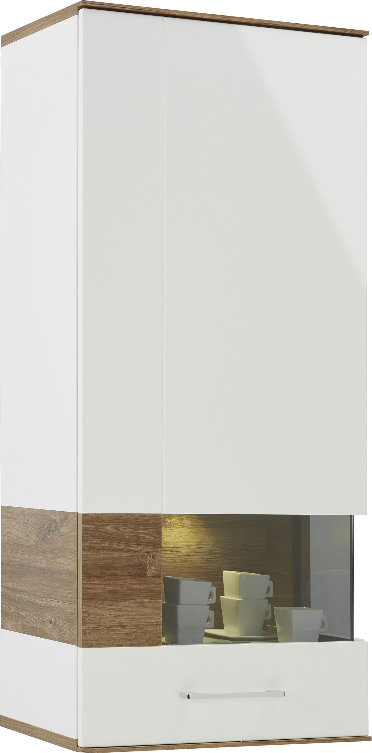 VÄGGHÄNGD MODUL i vit   - vit, Design, trä (60/133/37cm) - Premium Living