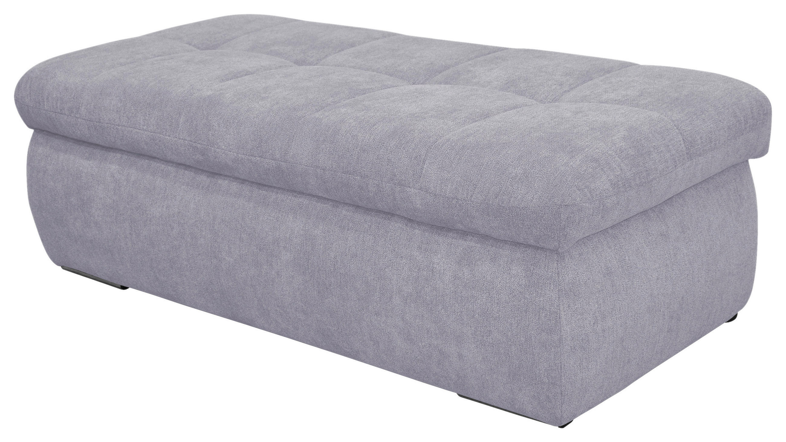 HOCKER Mikrofaser Grau  - Chromfarben/Grau, KONVENTIONELL, Textil/Metall (136/43/64cm) - MID.YOU