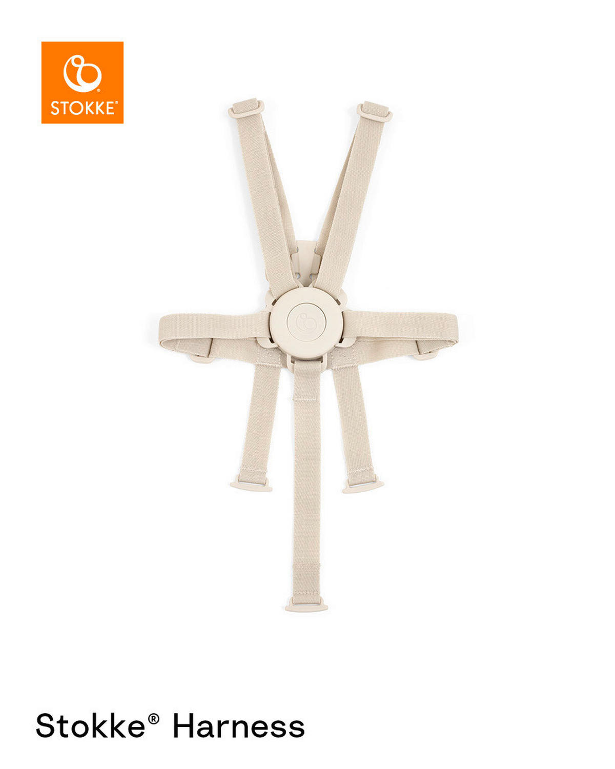 SICHERHEITSGURT - Beige, Basics, Kunststoff/Textil - Stokke