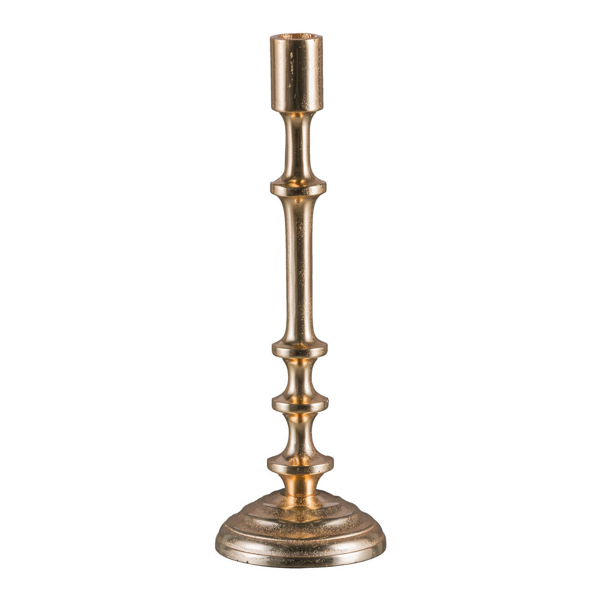 KERZENHALTER - Goldfarben, Basics, Kunststoff (12/33/12cm)