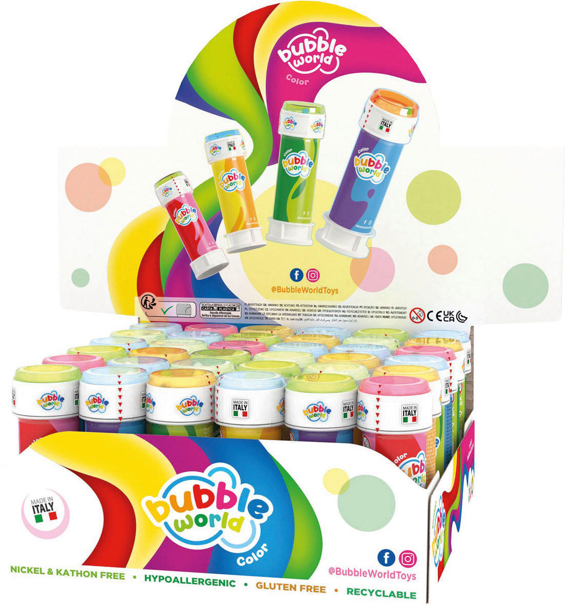 SEIFENBLASENFLÜSSIGKEIT SEIFENBLASEN BUBBLES,DISPL.,60 ML  - Gelb, Basics, Kunststoff (11,5/4cm)