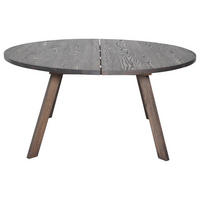 MATBORD i trä 160/160/75 cm   - svart/ekfärgad, Design, trä (160/160/75cm) - Best Price