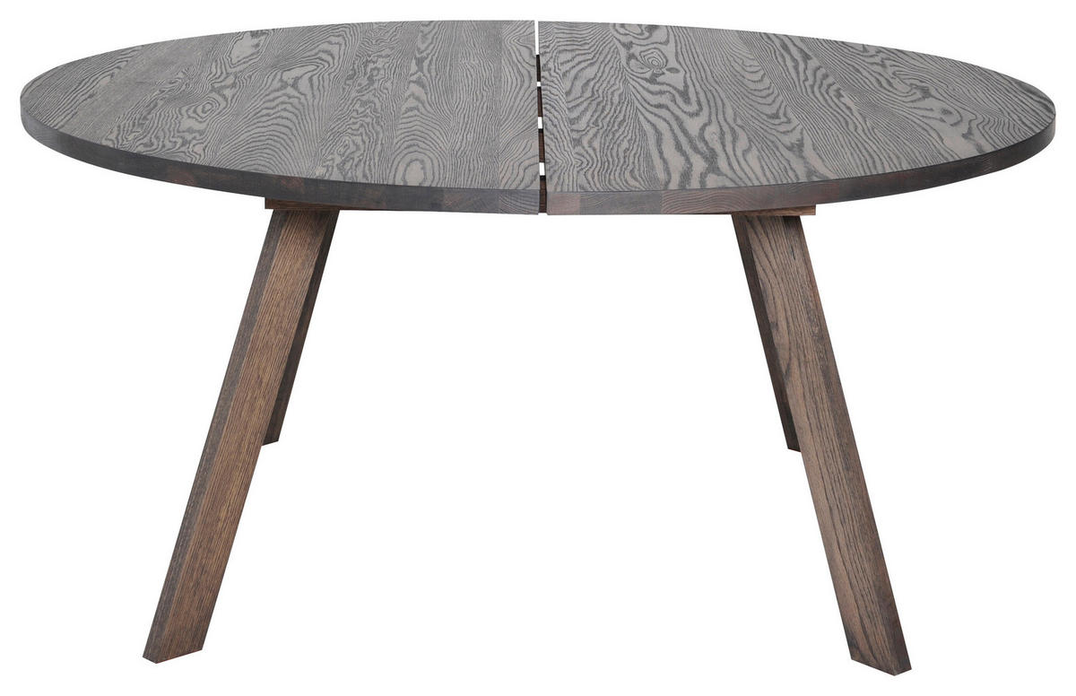 MATBORD i trä 160/160/75 cm   - svart/ekfärgad, Design, trä (160/160/75cm) - Best Price