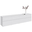LOWBOARD  220/52/40 cm 4 Schublade(n) stehend, hängend  - Silberfarben/Weiß, Design, Holzwerkstoff/Kunststoff (220/52/40cm) - Xora