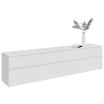LOWBOARD  220/52/40 cm 4 Schublade(n) stehend  - Silberfarben/Weiß, Design, Holzwerkstoff/Kunststoff (220/52/40cm) - Xora