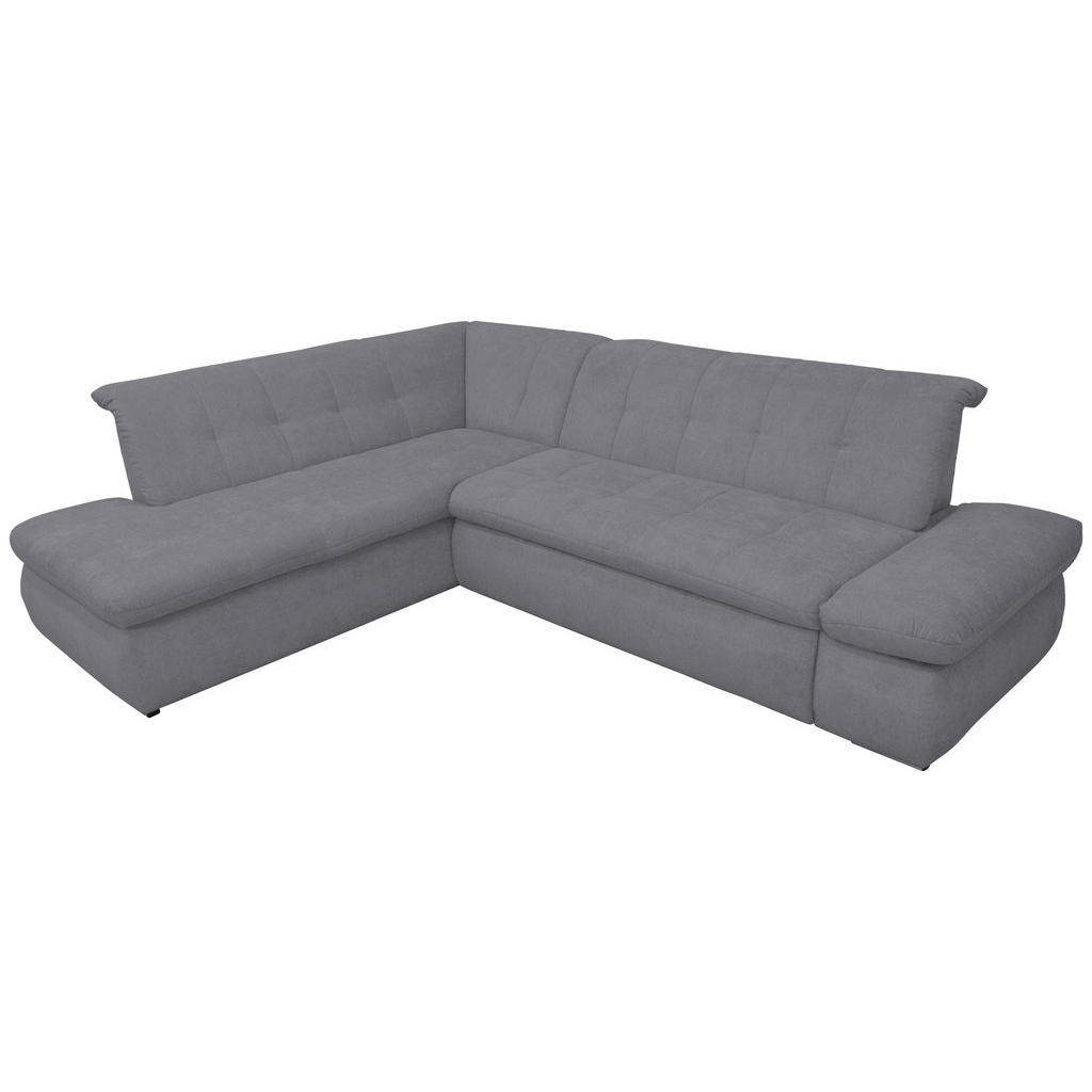 Thumbnail - Mid.you Ecksofa, Dunkelgrau, Textil, Uni, 3-Sitzer, L-Form, 273x216 cm, Made in EU, Rücken echt, Wohnzimmer, Sofas & Cou...