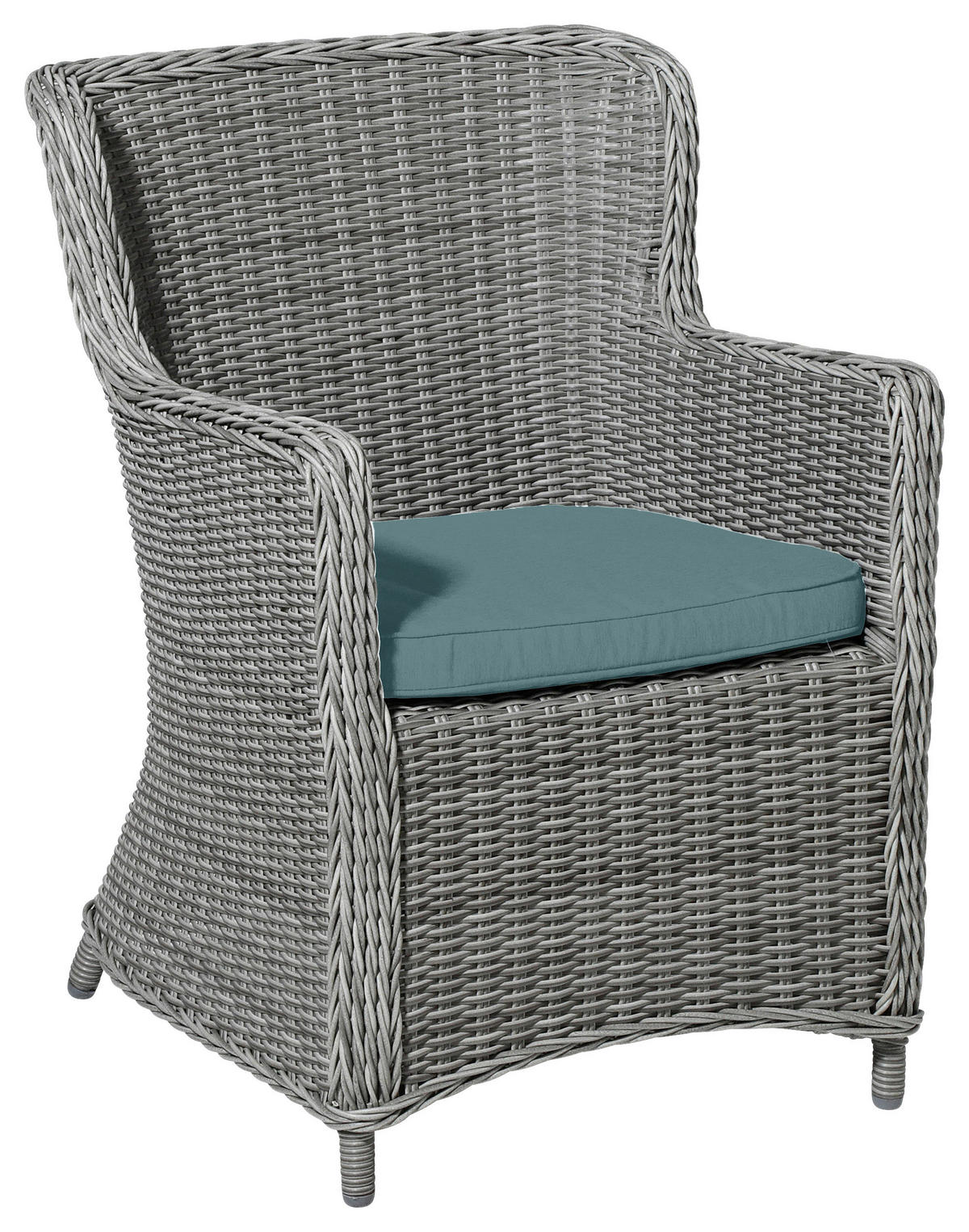 SESSELAUFLAGE in  - Silberfarben/Hellgrau, Basics, Textil (48/7,5/48cm)