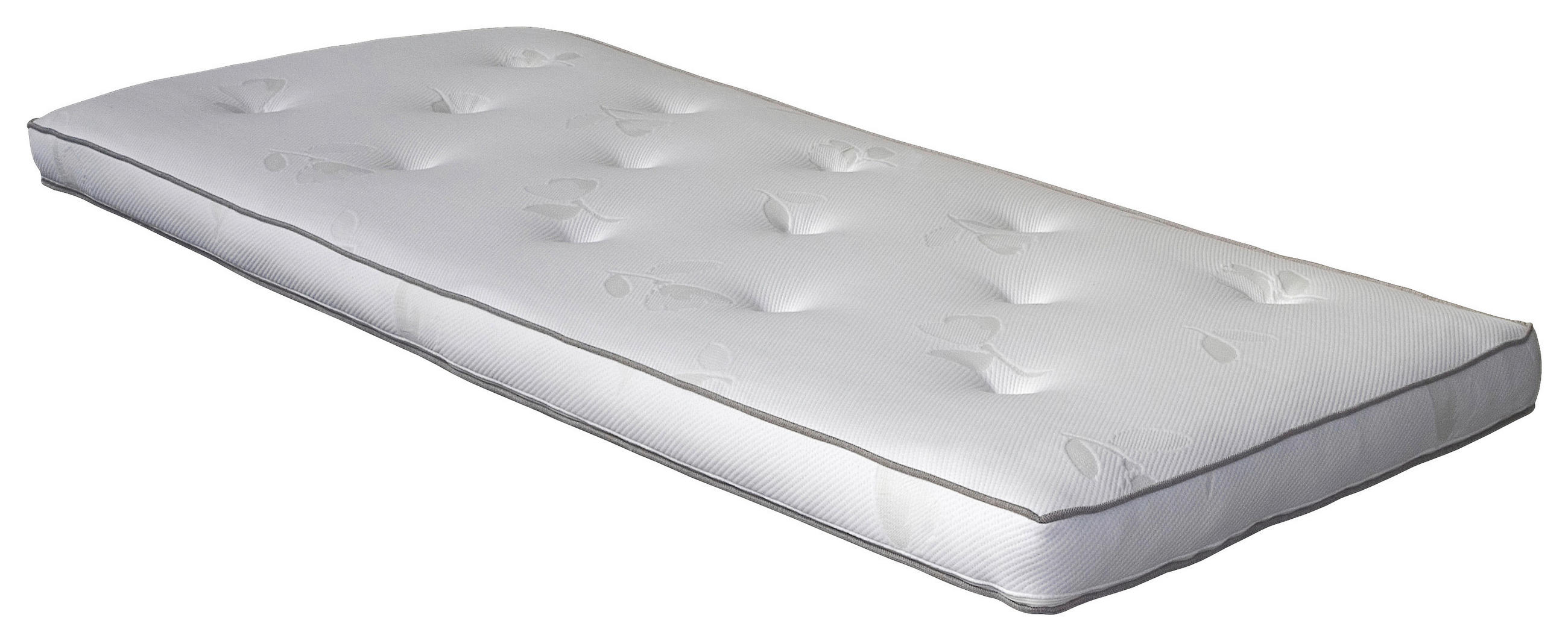 BÄDDMADRASS 80/200 cm  höjd ca 8 cm  - vit/grå, Klassisk, textil (80/200cm) - Cassando