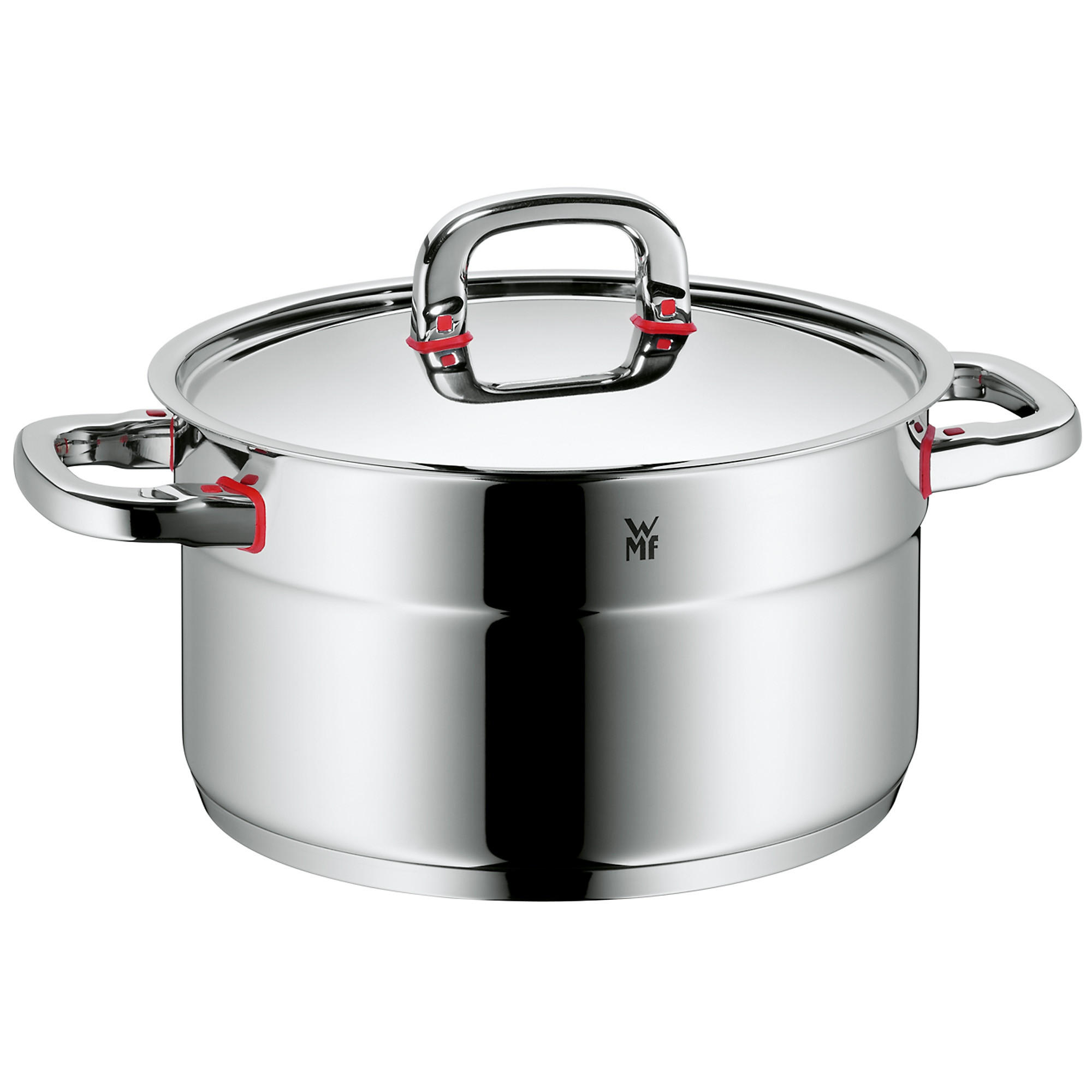 FLEISCHTOPF Premium One 5,6 l  - Edelstahlfarben/Rot, Design, Metall (24cm) - WMF