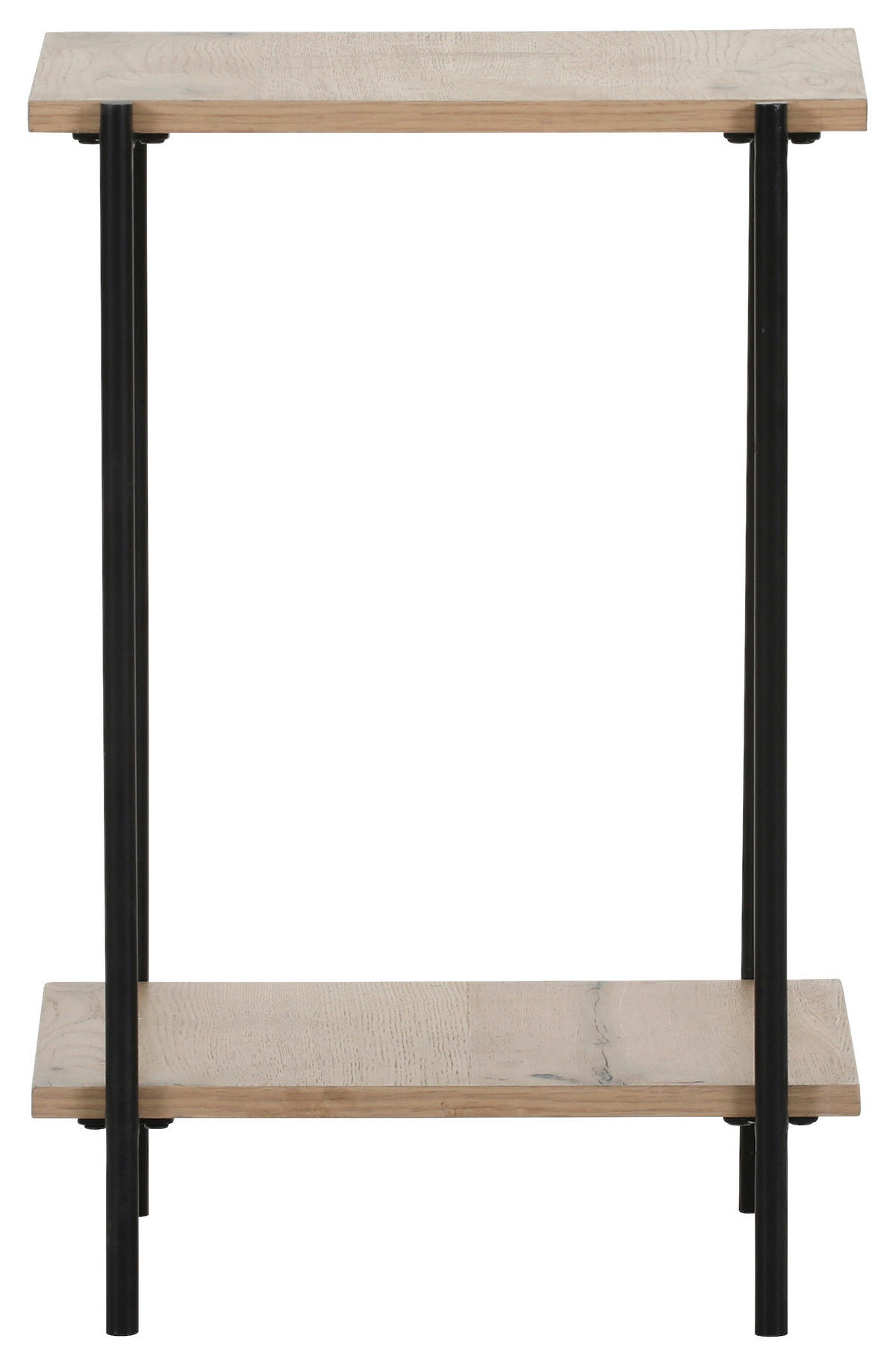 BEISTELLTISCH 40/40/60 cm Eiche furniert Eichefarben, Schwarz rechteckig  - Eichefarben/Schwarz, Design, Holz/Holzwerkstoff (40/40/60cm) - Landscape