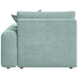 BIGSOFA Cord Salbeigrün  - Salbeigrün/Schwarz, MODERN, Kunststoff/Textil (117/93/190cm) - Carryhome