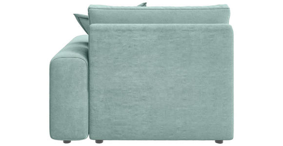 BIGSOFA Cord Salbeigrün  - Salbeigrün/Schwarz, MODERN, Kunststoff/Textil (117/93/190cm) - Carryhome