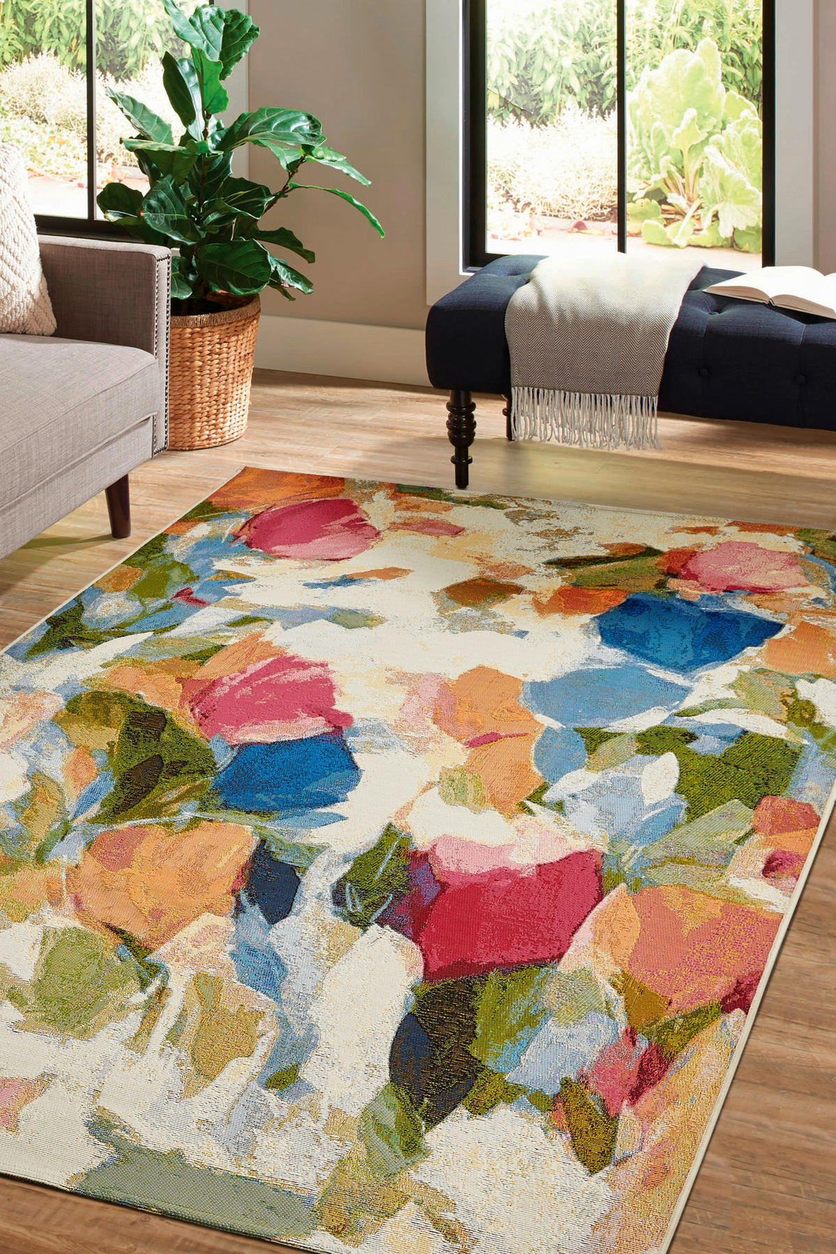 OUTDOORTEPPICH  für Terrasse und Balkon 160/235 cm Caria Multicolor  - Multicolor, Trend, Kunststoff/Textil (160/235cm) - Ambia Garden