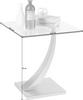 BEISTELLTISCH quadratisch Silberfarben  - Silberfarben, Design, Glas/Metall (45,5/45,5/50cm) - Xora