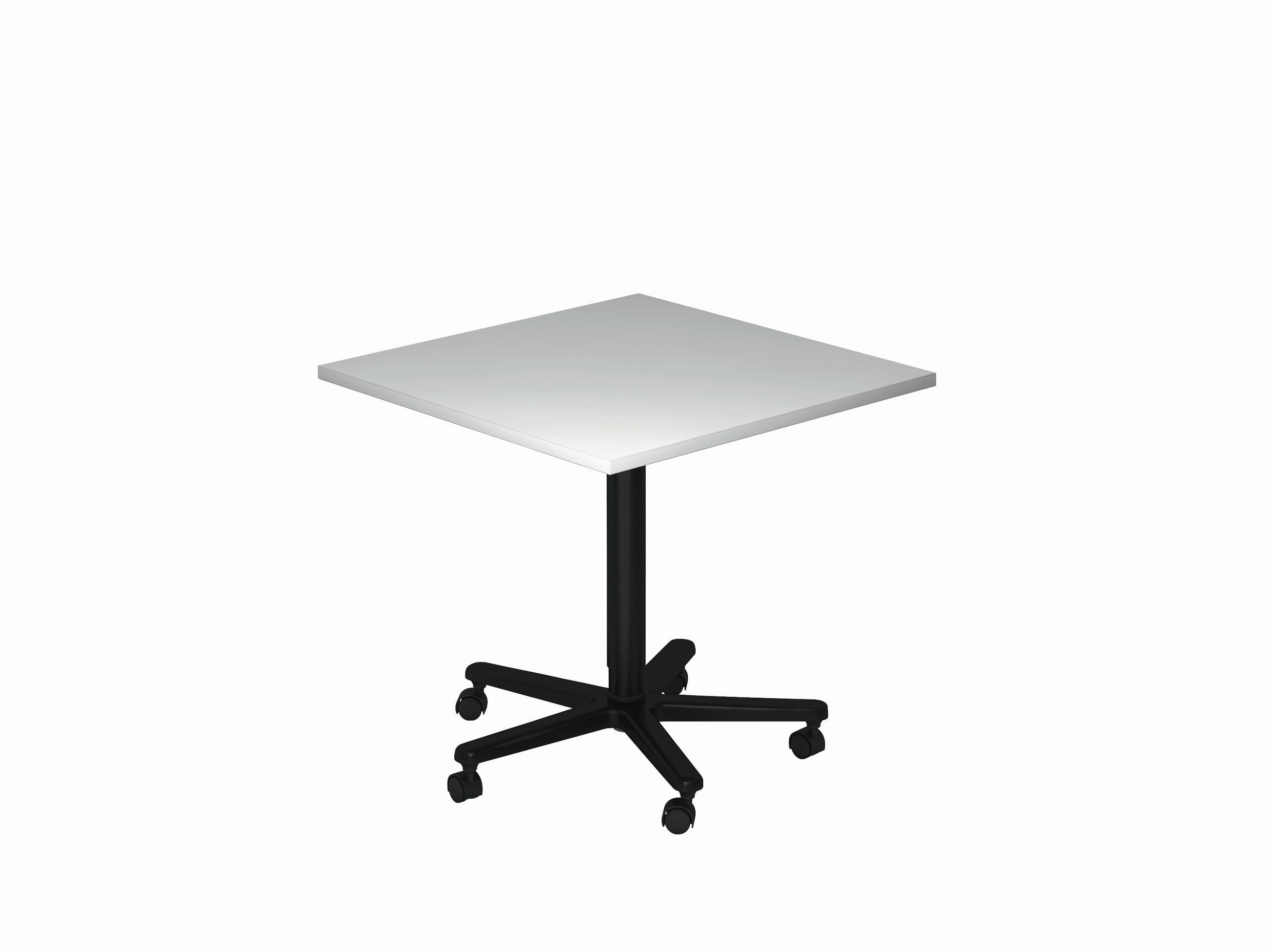 STEHTISCH 80/80/72-114 cm  - Schwarz/Grau, KONVENTIONELL, Holzwerkstoff/Metall (80/80/72-114cm) - Venda