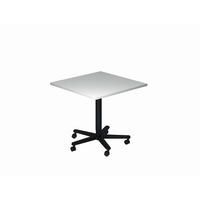 STEHTISCH 80/80/72-114 cm  - Schwarz/Grau, KONVENTIONELL, Holzwerkstoff/Metall (80/80/72-114cm) - Venda