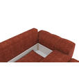 BIGSOFA  in Chenille Terracotta  - Terracotta/Schwarz, KONVENTIONELL, Kunststoff/Textil (266/89/104cm) - Carryhome