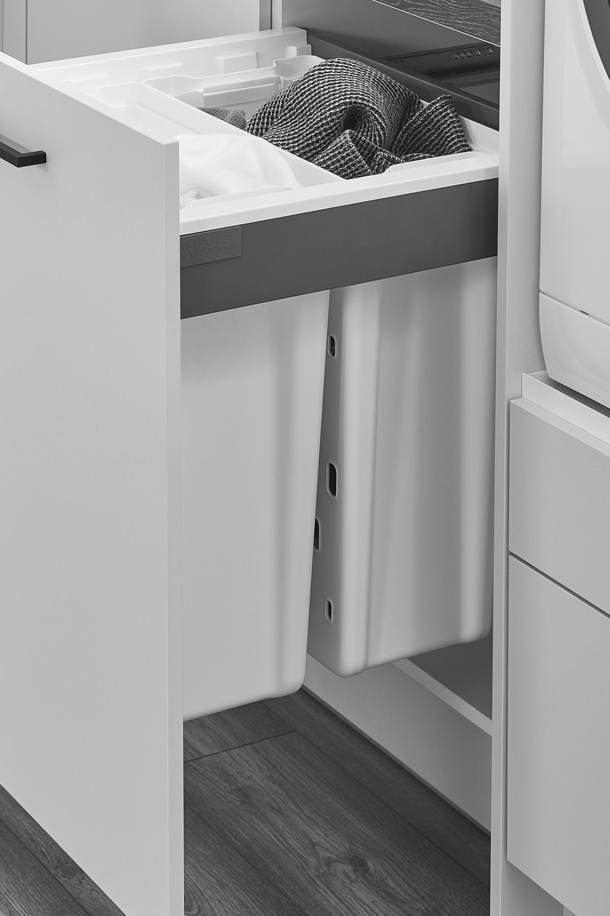 SPÜLENUNTERSCHRANK 120/91,8/58 cm  in Weiß  - Hellgrau/Weiß, Basics, Holzwerkstoff (120/91,8/58cm) - Impuls