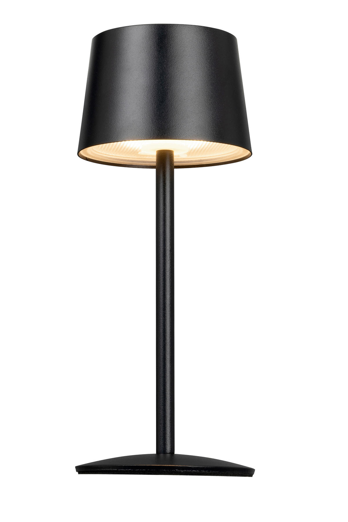 STOLNÍ LAMPA NA BATERIE, 9/22 cm  - černá, Basics, kov (9/22cm) - Novel