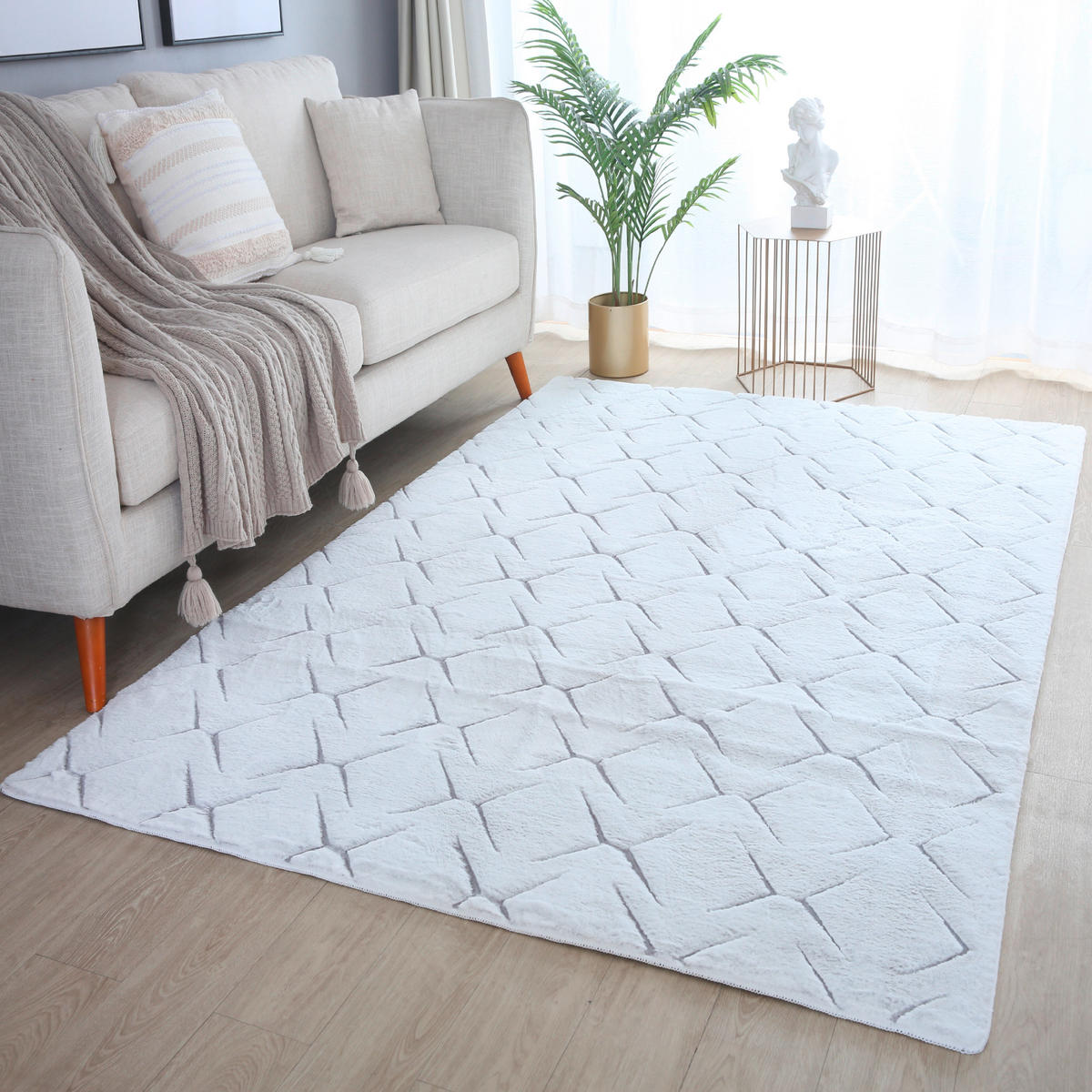 FLACHWEBETEPPICH 140/200 cm Vision Silberfarben  - Silberfarben, Basics, Textil (140/200cm) - Novel