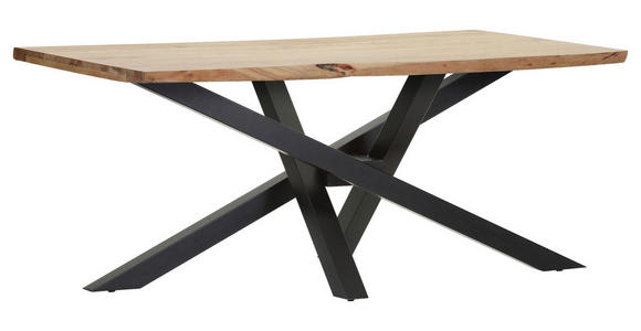 TISCHGESTELL      - Schwarz, Design, Metall (163/73/73cm) - Landscape
