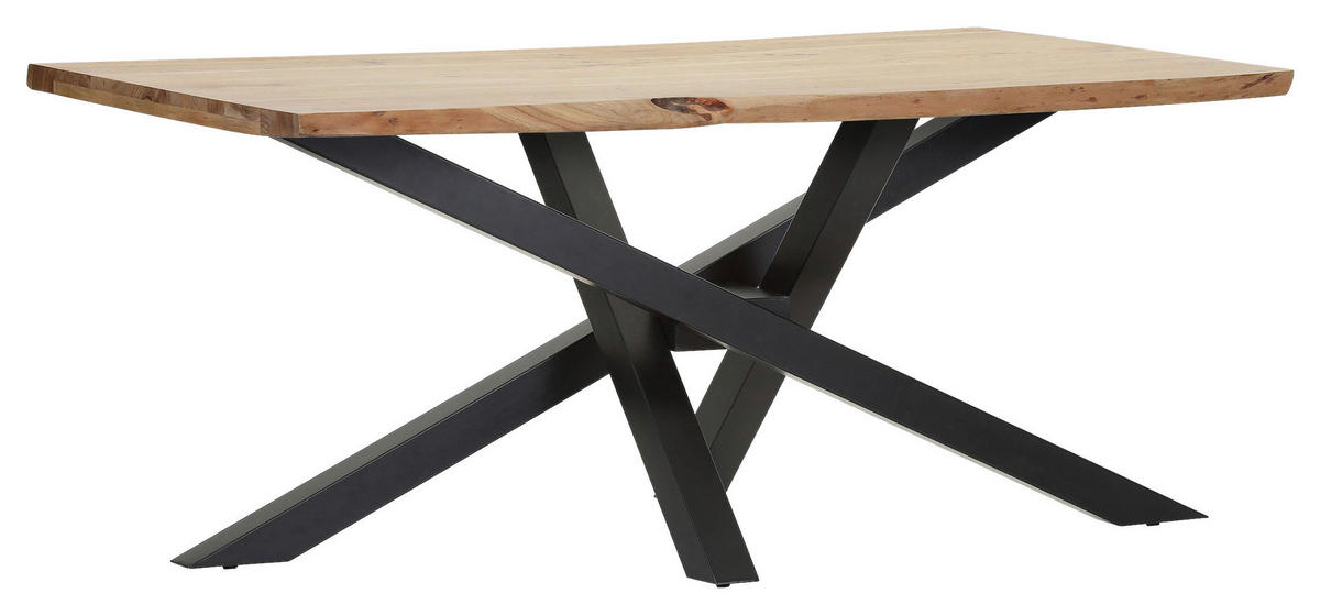 TISCHGESTELL      - Schwarz, Design, Metall (163/73/73cm) - Landscape