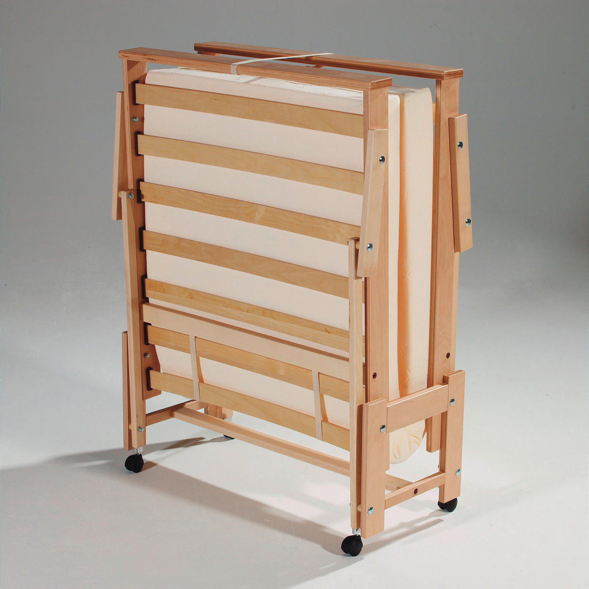 KLAPPBETT 80/190 cm,  in  - Buchefarben, Basics, Holz/Textil (80/190cm) - Livetastic