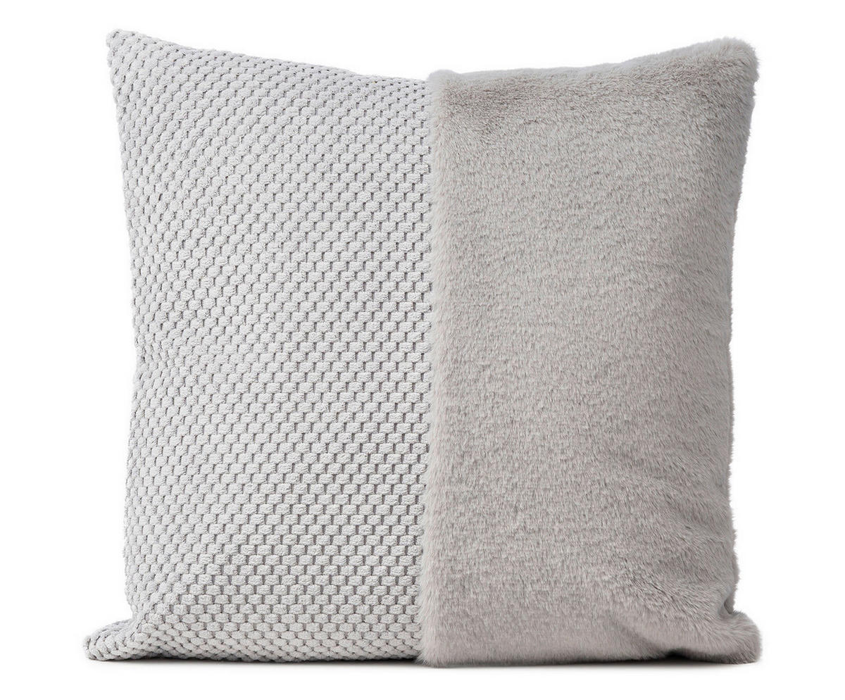 ZIERKISSEN  50/50 cm   - Hellgrau, Basics, Textil (50/50cm) - Novel